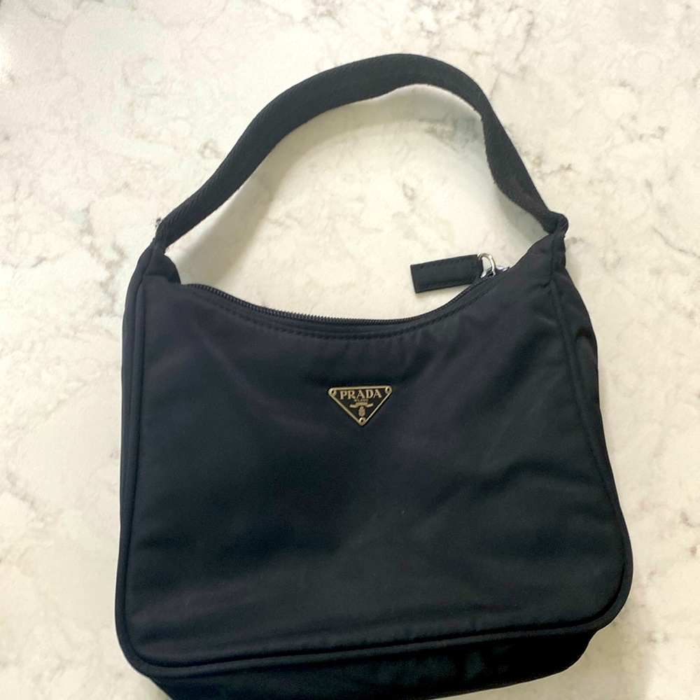 Small black Prada bag. Authentic.